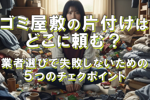 ゴミ屋敷の片付けはどこに頼む？業者選びで失敗しないための５つのチェックポイント