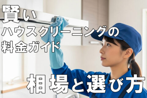 賢いハウスクリーニングの料金ガイド　相場と選び方