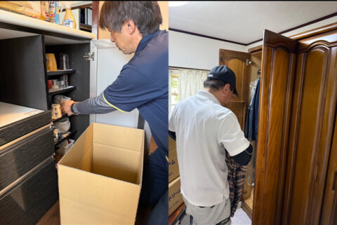 遺品整理の様子