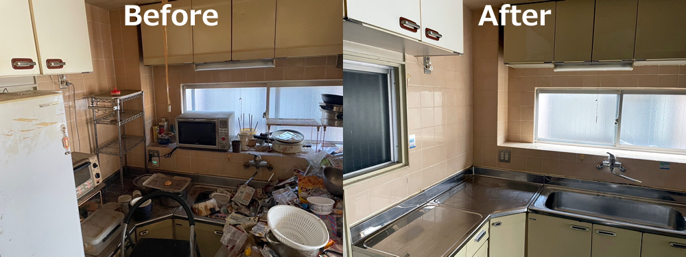 大阪市内で遺品整理・ゴミ処分・ハウスクリーニング